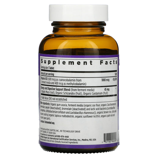 New Chapter, Fermented Vitamin B12, 1,000 Mcg, Vegan Tablets