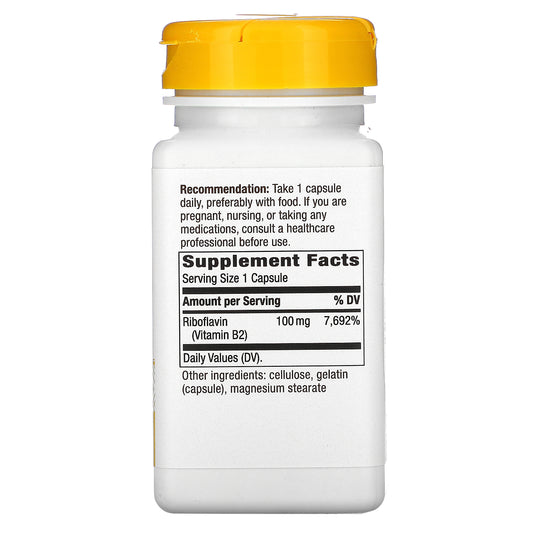 Nature'S Way, Riboflavin, Vitamin B2, 100 Mg