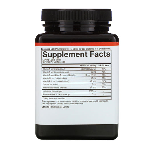 Youtheory Marine Collagen - 2,500 Mg Hydrolyzed Collagen - Supports Skin* - Fish-Sourced Collagen - With Vitamin C, A, C, E, B6, B12 & More - Highly Digestible And Absorbable