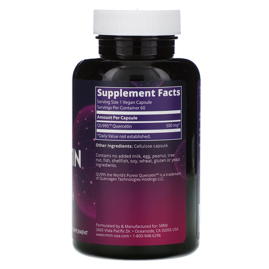 Mrm, Nutrition, Quercetin, 60 Vegan Capsules