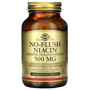 Solgar, No-Flush Niacin, 500 Mg, Vegetable Capsules