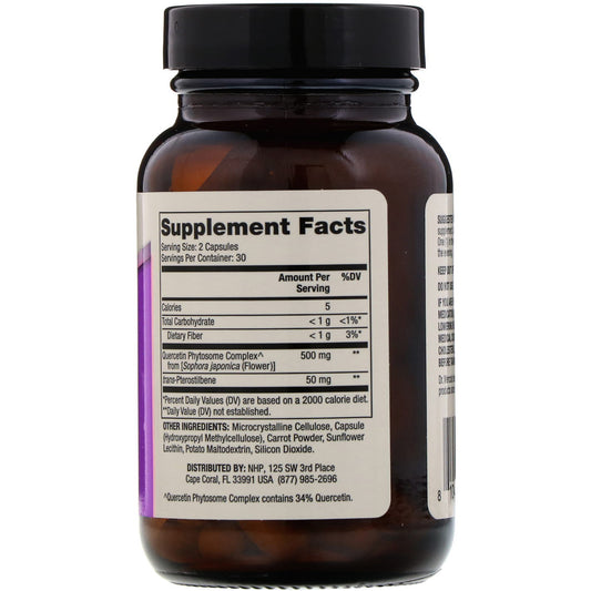 Dr. Mercola, Quercetin And Pterostilbene Advanced, 60 Capsules