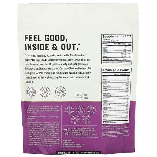 Live Conscious, Collagen Peptides, Unflavored