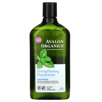 Avalon Organics, Shampoo, Strengthening, Peppermint (325 ml)