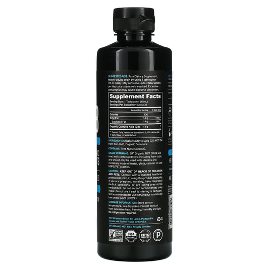 Sports Research, Organic Mct C8 Oil, Unflavored