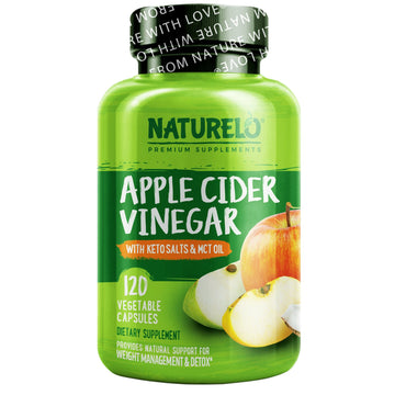 Naturelo, Apple Cider Vinegar With Keto Salts & Mct Oil