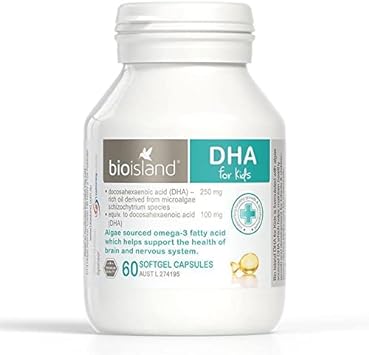 Bio Island DHA Kids 60 Capsules : Health & Household