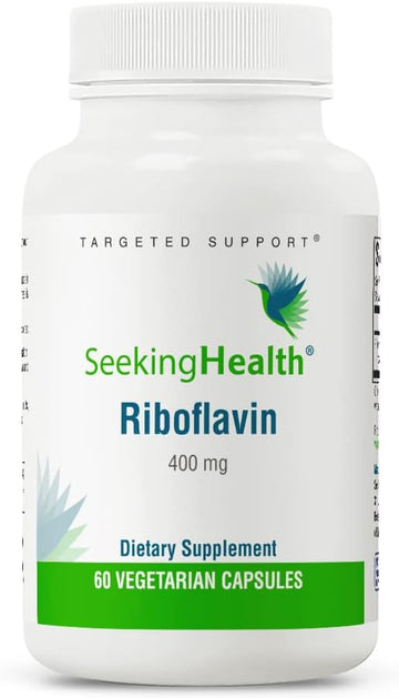 Seeking Health Riboflavin - Vitamin B2 Supplement For Methylation Support - Support Homocysteine Metabolism With Antioxidant Ingredients - 400 Mg, 60 Capsules