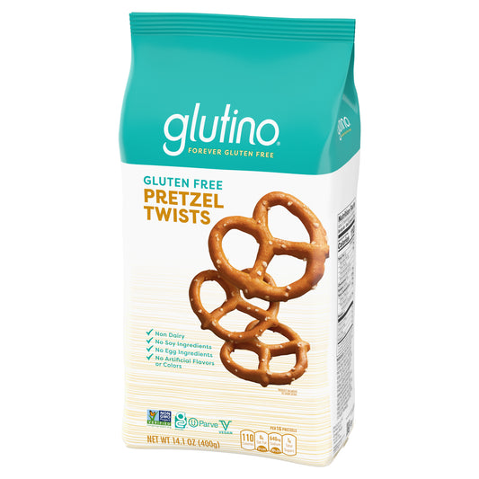 Gluten Free By Glutino Pretzel Twists, Delicious Everyday Snack, Salted