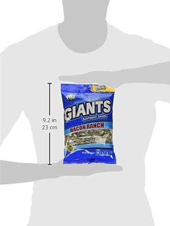 Bacon Ranch Flavored Giants Sunflower Seeds Bags