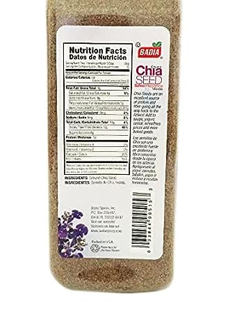 2 Pack Ground Chia Seed Powder Fiber / Salvia En Polvo Molida Kosher