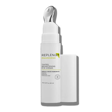 Replenix Tinted Brightening Eye Cream β Firming Under Eye Dark Circle Treatment - Improves Fine Lines, Wrinkles, Puffiness and Hyperpigmentation - Undereye Pigment Corrector, 0.29