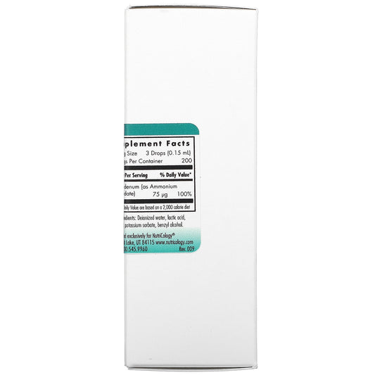 Nutricology, Liquid Molybdenum (30 Ml)