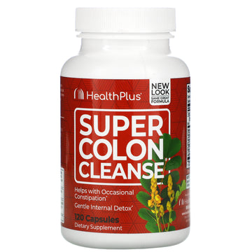 Health Plus Super Colon Cleanse 10 Day Gentle Gut Cleanse Detox, Psyllium Husk, Probiotics For Constipation Relief & Digestive Support