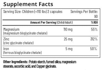 Brain Ready Nutrition For Kids Under 110Lbs - Mzi Magnesium, Zinc, A