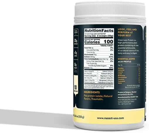 Nuzest - Pea Protein Powder - Clean Lean Protein, Premium Vegan Plant