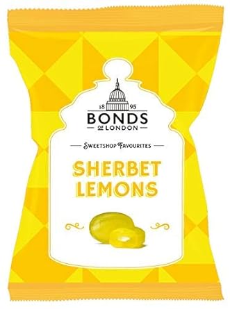 Original Bonds London Sherbet Lemons Bag Lemon Flavored Boiled Sweets With A Sherbet Centre Imported From The Uk England