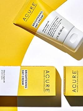 ACURE Brightening Day & Night Cream Duo Pack - 100% Vegan - Moisturizes & Brightens All Skin Types - 1.70  . Each