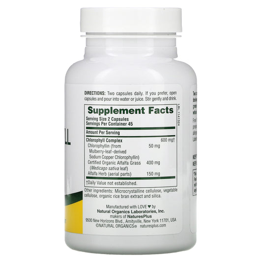 Nature'S Plus, Chlorophyll Complex Capsules