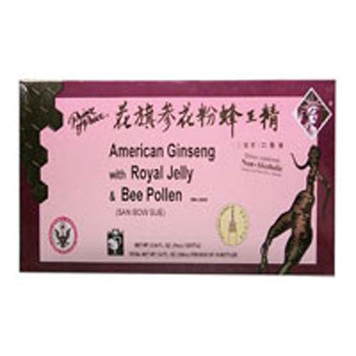 American Ginseng Royal Jelly With Bee Pollen, 10x10 Cc By Pr