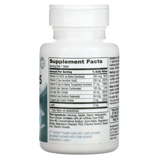 21St Century, Healthy Eyes, Lutein And Antioxidants,  Tablets
