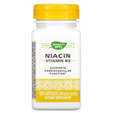 Nature'S Way, Niacin, Vitamin B3, 100 Mg, Capsules