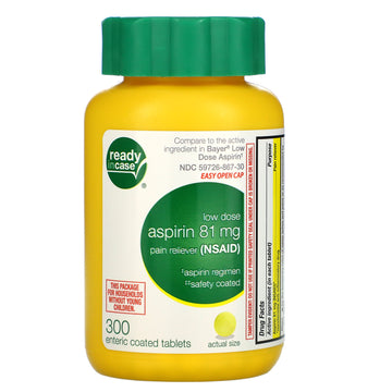 Life Extension, Aspirin, Low Dose Safety Coated, 81 Mg, Enteric Coated Tablets