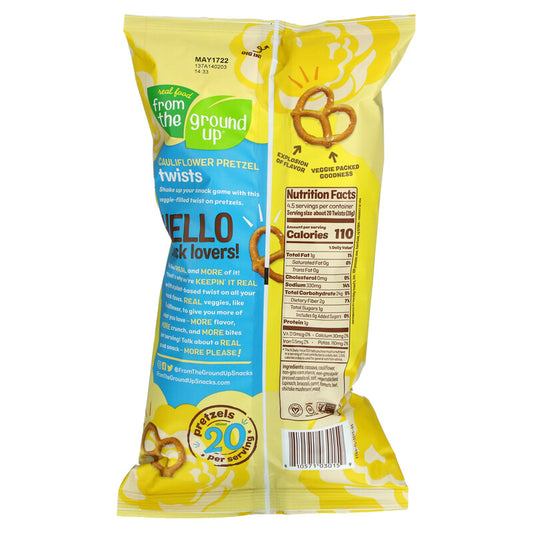 From The Ground Up, Cauliflower Pretzels, Twists,  Pack Of 3