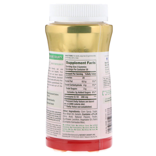 Nature'S Bounty, Co Q-10 Gummies, Peach Mango Flavored, 200 Mg Gummies