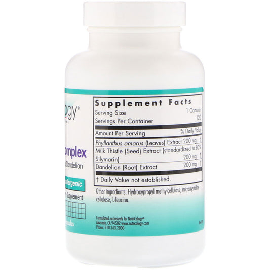Nutricology, Phyllanthus Complex, Vegetarian Capsules
