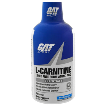 Gat, L-Carnitine, Amino Acid, Free Form, Blue Raspberry
