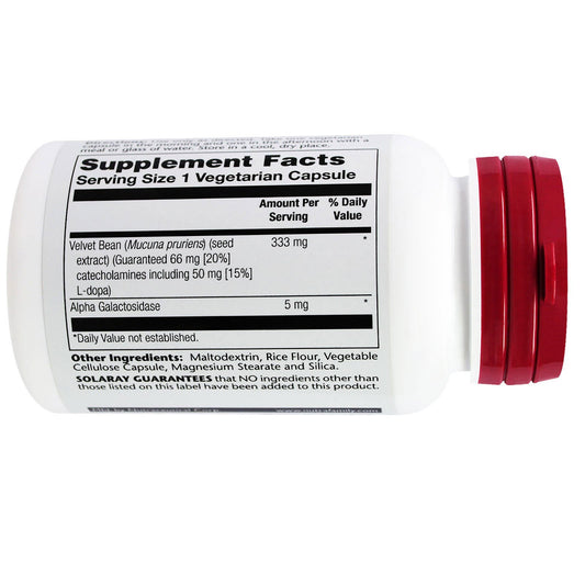 Solaray, Dopabean, Mucuna Pruriens,  Veggie Caps