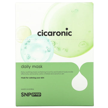 Snp, Cicaronic, Daily Beauty Sheet Mask, 0.67 Fl Oz (20 Ml) Each