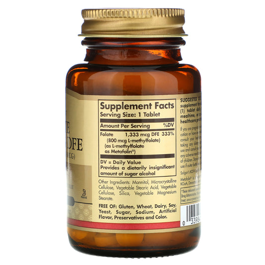 Solgar, Folate , 800 Mcg