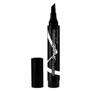 Maybelline New York Eye Studio Master Graphic Liquid Eyeliner, Striking Black, 0.084 uid