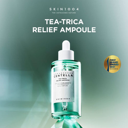 Skin1004 Tea-Trica Relief Ampoule 3.38 . , 100, Soothing Hydration For Sensitive Skin