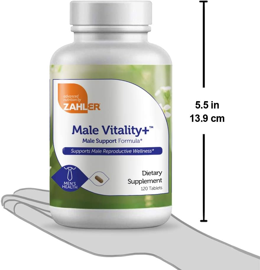 Zahler Male Vitality+, Male Fertility Supplements, Male For