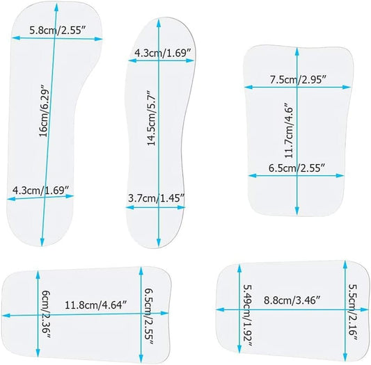 DENTASOP 5 Piece Intraoral Mirror, Orthodontic Intraoral Photography, 2 Sided Reector, Clinical Dentist, Professional Dental Occlusal Photo Oral Mirror