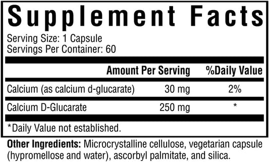 Seeking Health Calcium D-Glucarate, 250 Mg, Supports Healthy Detoxific