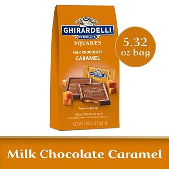 Ghirardelli Milk Chocolate Caramel Squares Medium Bag Pack Of Two