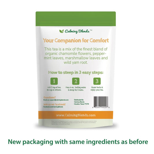 Calming Blends Diverticulitis Tea | Certified Organic, Caffeine Free | Includes Tea Strainer