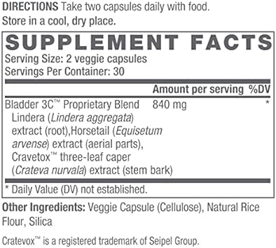 Omi Wellbeauty Bladder Control, Clinically Proven To Support Urinary Frequency, Reduce Bathroom Visits, 60 Veggie Capsul