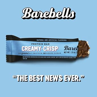 Barebells Protein Snacks Bars Creamy Crisp - 12 Count, 1.9Oz Bars 20G 0.04 Ounces