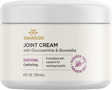 Swanson Joint Cream With Glucosamine & Boswellia 4 Fl Ounce (118 Ml) C