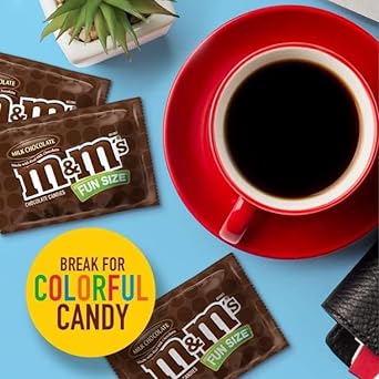 M&M's Milk Chocolate Fun Size Candy - 65 Individually Wrappe