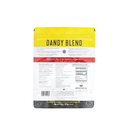 Two 100 Cup Bags Of Dandy Blend Instant Herbal Beverage With Dandelion, Bags