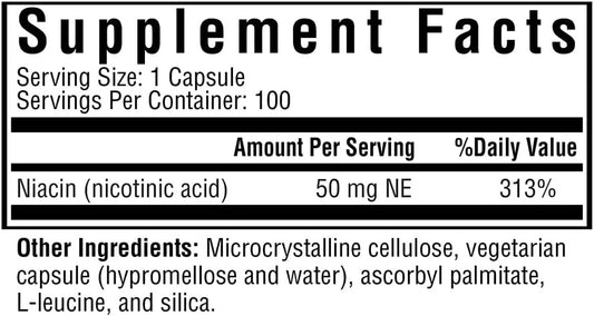 Seeking Health Niacin, 50 Mg, Vitamin B3 Supplement For Healthy Hair S