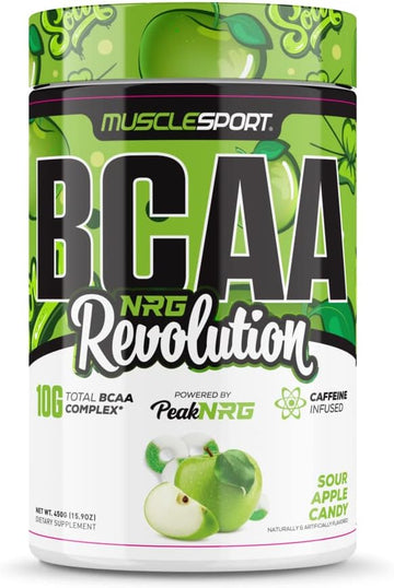 Musclesport Bcaa Nrg Amino Acid Energy Powder Supplement For