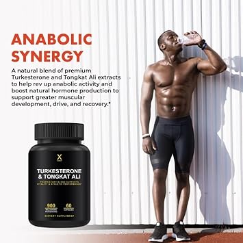 HUMANX Turkesterone & Tongkat Ali 900mg - Supports Energy,