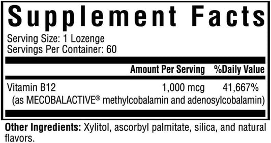 Seeking Health Active B12 1000, 1000 Mcg B12 As Adenosylcobalamin And